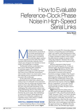 How to Evaluate Reference-Clock Phase Noise in High-Speed Serial Links