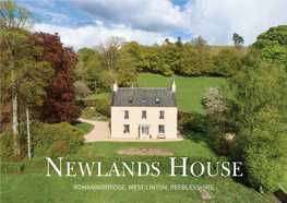 Newlands House Romannobridge, West Linton, Peeblesshire