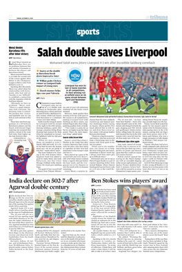 Salah Double Saves Liverpool