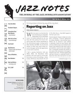 Jazz Notes TM the Journal of the Jazz Journalists Associationsm