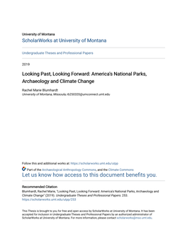 America's National Parks, Archaeology and Climate Change