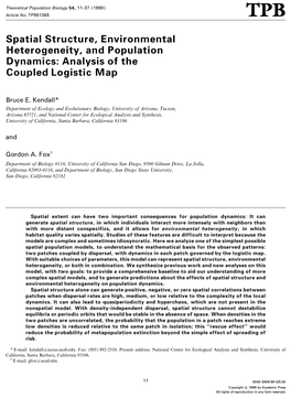 Analysis of the Coupled Logistic Map