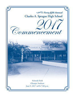 Charles A. Sprague High School Commencement2017