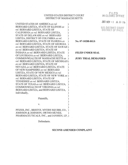 Johnson & Johnson Qui Tam Relators Complaint