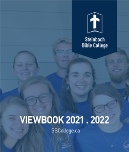 VIEWBOOK 2021 . 2022 Sbcollege.Ca