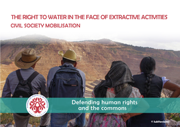 The Right to Water in the Face of Extractive Activities Civil Society Mobilisation