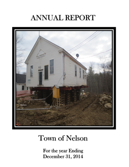 ANNUAL REPORT Town of Nelson