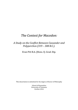 The Contest for Macedon