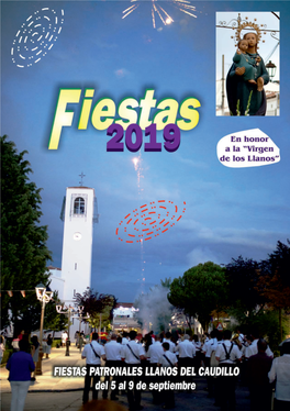 Fiestas Patronales 2019 Llanos Del Caudillo
