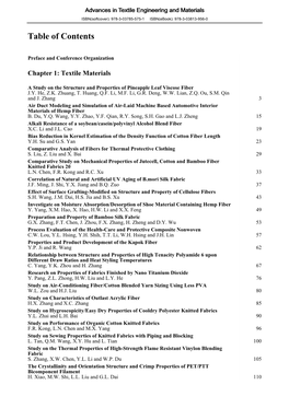 Table of Contents