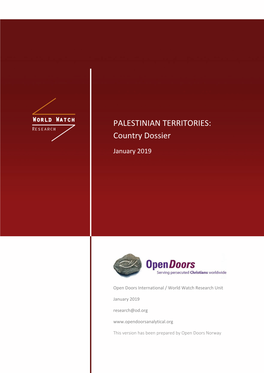 PALESTINIAN TERRITORIES: Country Dossier