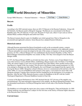 World Directory of Minorities