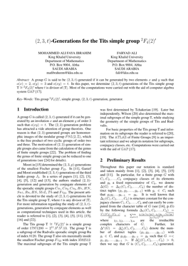 2,3,T)-Generations for the Tits Simple Group 2F4(2