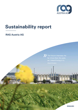Sustainability Report RAG Austria AG