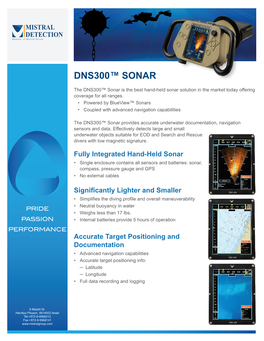 Dns300™ Sonar