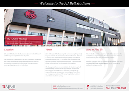 The AJ Bell Stadium