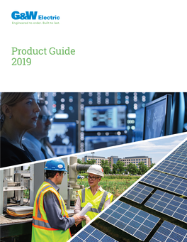 Product Guide 2019 OVERHEAD DISTRIBUTION SWITCHGEAR & RECLOSERS