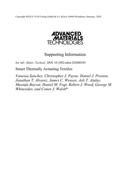 Supporting Information for Adv
