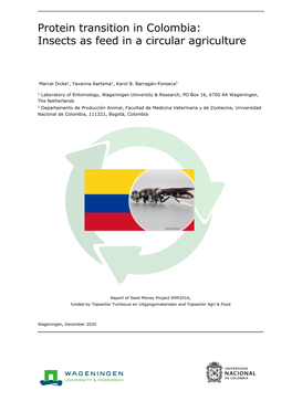 Protein Transition in Colombia: Insects As Feed in a Circular Agriculture