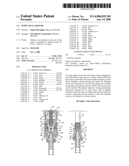 (12) United States Patent (10) Patent No.: US 6,904,932 B1 Haraughty (45) Date of Patent: Jun