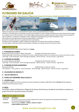 FLYBOARD EN GALICIA Vilaboa, Vigo, Moaña, Raxó, Sanxenxo, Villagarcía De Arousa, Illa De Arousa, Puebla Caramiñal, Viveiro