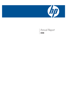 Annual Report 2008 CEO Letter