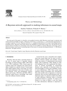 A Bayesian Network Approach to Making Inferences in Causal Maps