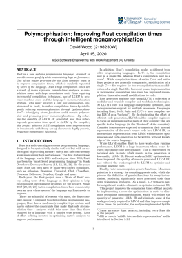 Polymorphisation: Improving Rust Compilation Times Through