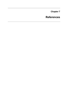 Chapter 7: References