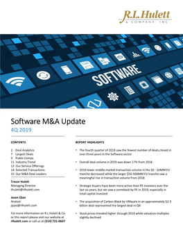 FB M&A Update