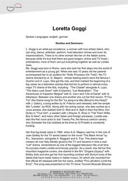 Loretta Goggi