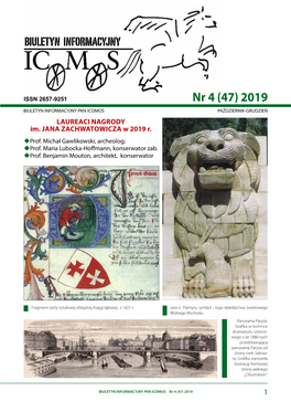 BIULETYN INFORMACYJNY PKN ICOMOS Nr 4 (47) 2019 1 OD REDAKCJI