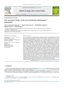 The Farmland Refuge of the Last Andalusian Buttonquail Population