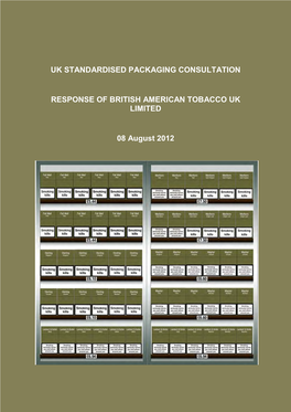 Uk Standardised Packaging Consultation