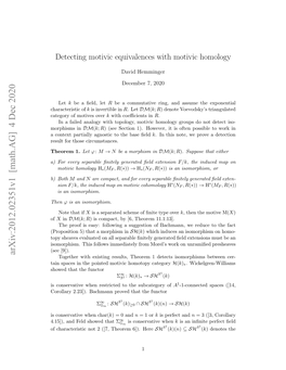 Detecting Motivic Equivalences with Motivic Homology