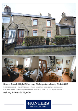 South Road, High Etherley, Bishop Auckland, DL14 0HZ Asking Price
