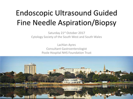 Endoscopic Ultrasound Guided Fine Needle Aspiration/Biopsy