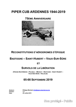 Piper Cub Ardennes 1944-2019
