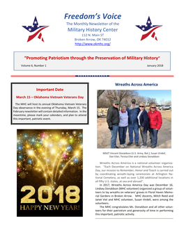 January 2018 Newsletter