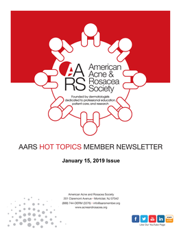 To Download the AARS Hot Topics Newsletter