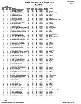 II BTT Ventrosa De La Sierra 2018 LARGO