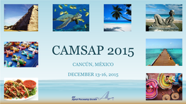 Camsap 2015 Cancún, México