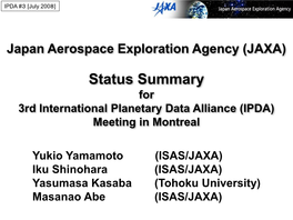 Japan Aerospace Exploration Agency (JAXA)