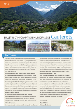 BULLETIN D'information MUNICIPALE DE Cauterets