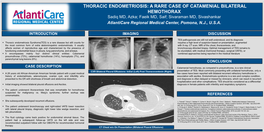 Thoracic Endometriosis