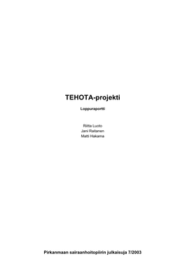 TEHOTA-Projekti