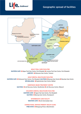 Geographic Spread of Facilities