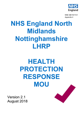 NHS England North Midlands Nottinghamshire LHRP HEALTH