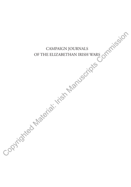 Copyrighted Material: Irish Manuscripts Commission