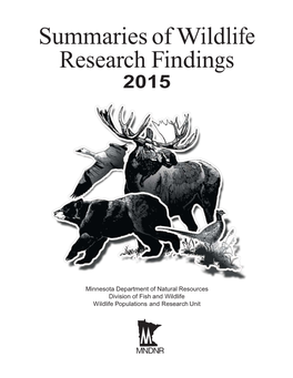 2015 Wildlife Research Summaries